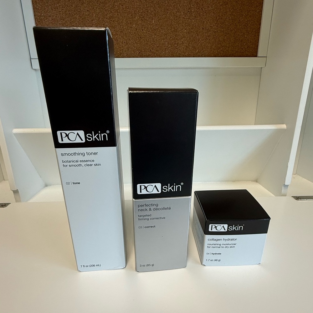 PCA Skin: Smoothing Solution, Neck & Decollete Cream, & Collagen Hydrator: SET